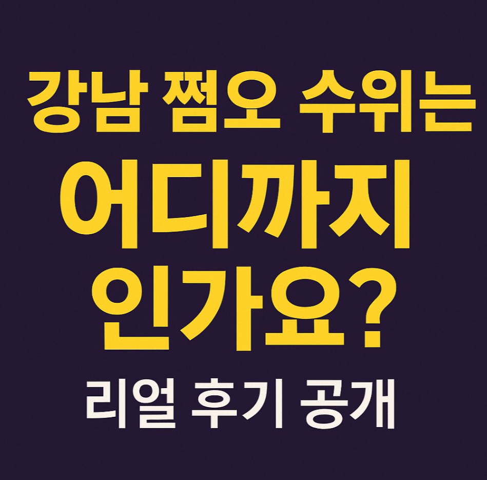 강남 쩜오 수위 강남 쩜오 수위